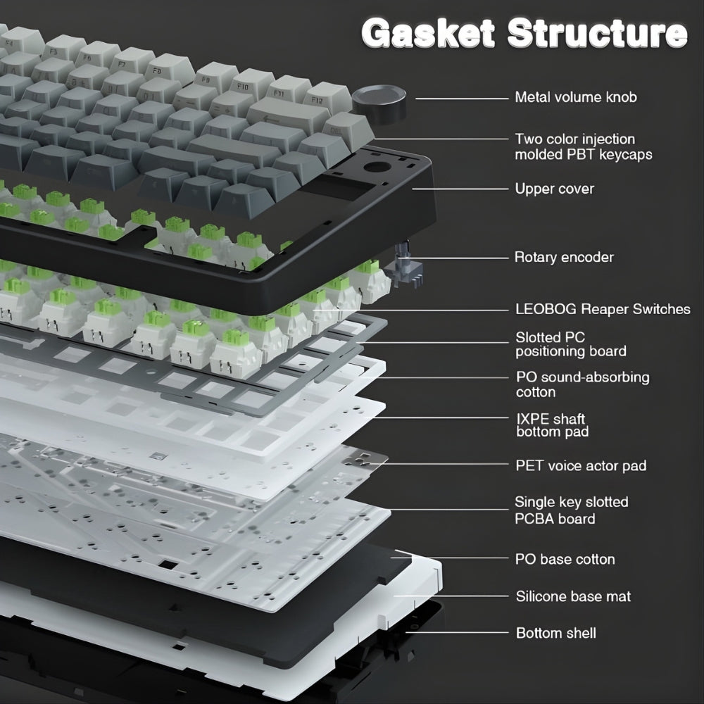 Aula f75  pro gasket mount keyboard