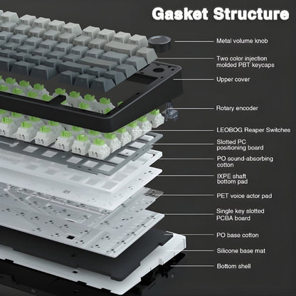 Aula f75  pro gasket mount keyboard