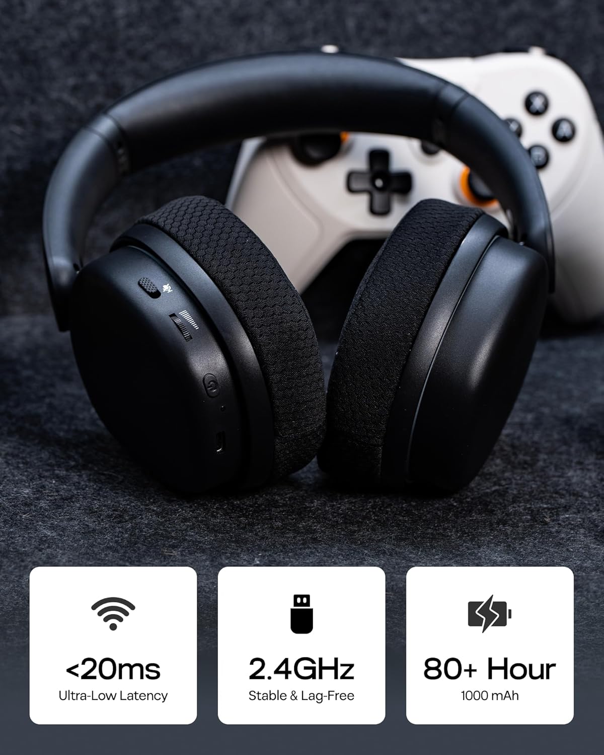 Aula G7 Pro Tri Mode Connectivity 2.4Ghz_Bluetooth or Wired with 1000mAh Battery