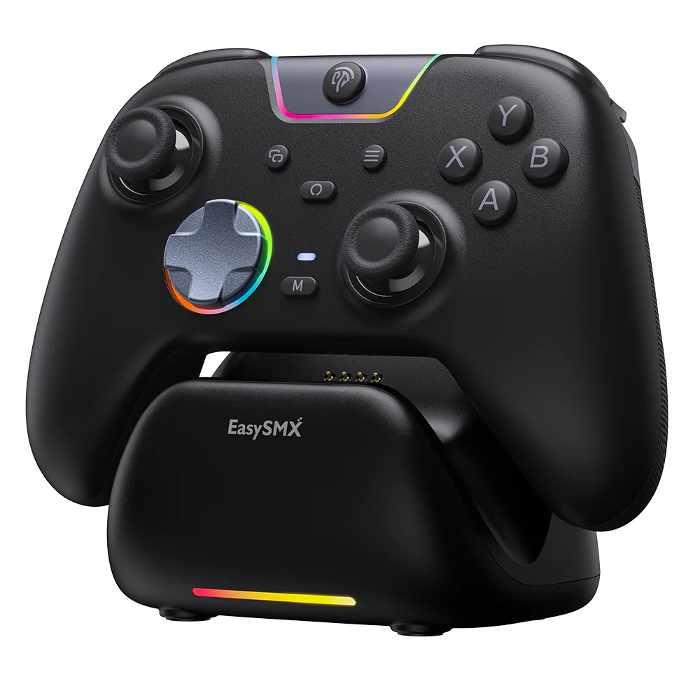 EasySMX_X05_Pro_black_with_Charging_Dock_wireless_gaming_controller