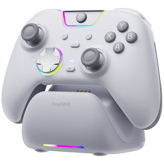 EasySMX_X05_Pro_white_with_Charging_Dock_wireless_gaming_controller