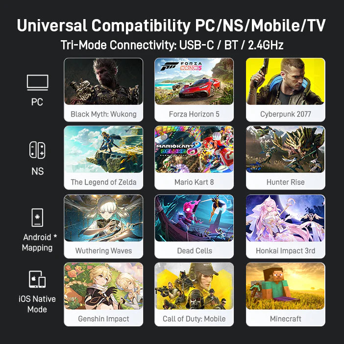Flydigi Apex 5 Compatibility options