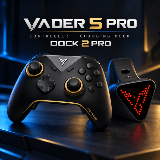 Flydigi Vader 5 Pro V2 Wireless Gaming Controller – FORCEFLEX Joysticks, 3ms Ultra-Low Latency & Pro Custom Controls