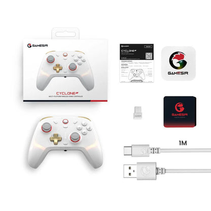 GameSir Cyclone 2 Phantom White Gaming Controller packing list