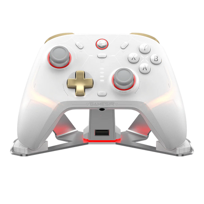 GameSir Cyclone 2 Phantom White Wireless Gaming Controller with Charging Dock
