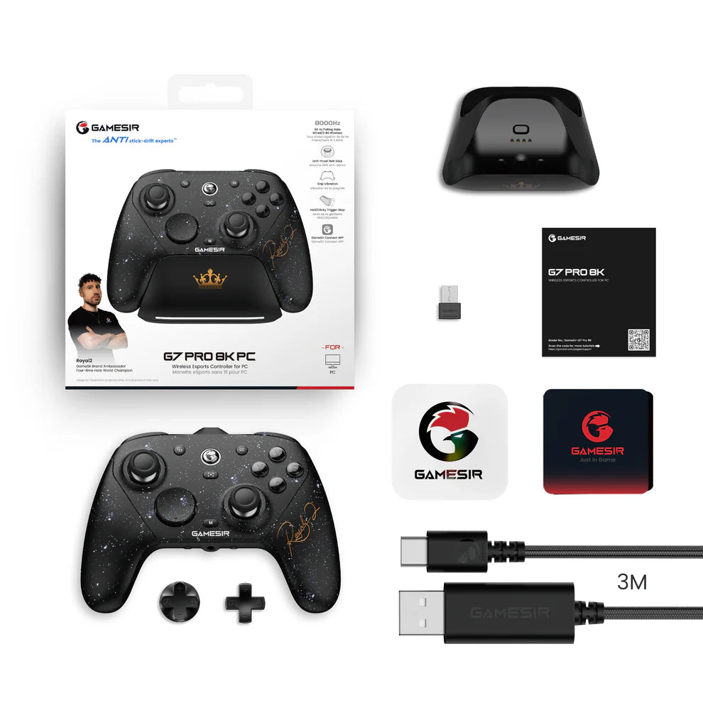 GameSir G7 Pro 8K Royal2 Edition Esports Controller packing list