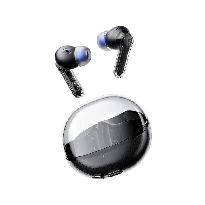 SoundPEATS Clear Transparent Wireless Earbuds with Charging Case