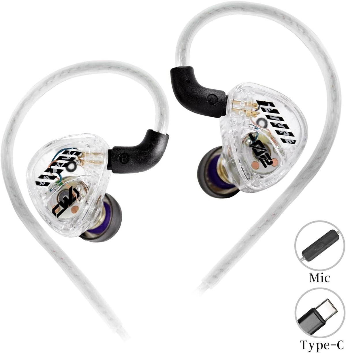 TANGZU HE Cai Wenji 10mm wired IEM earphones with microphone