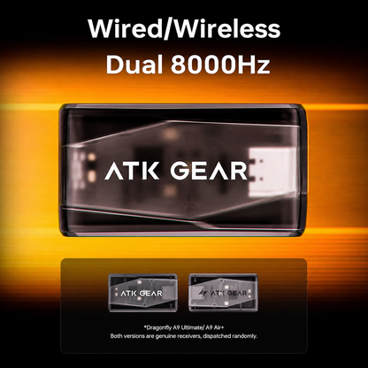atk a9 ultimate+ 8000hz wireless gaming mouse with paw3955 Master Sensor and 50k dpi