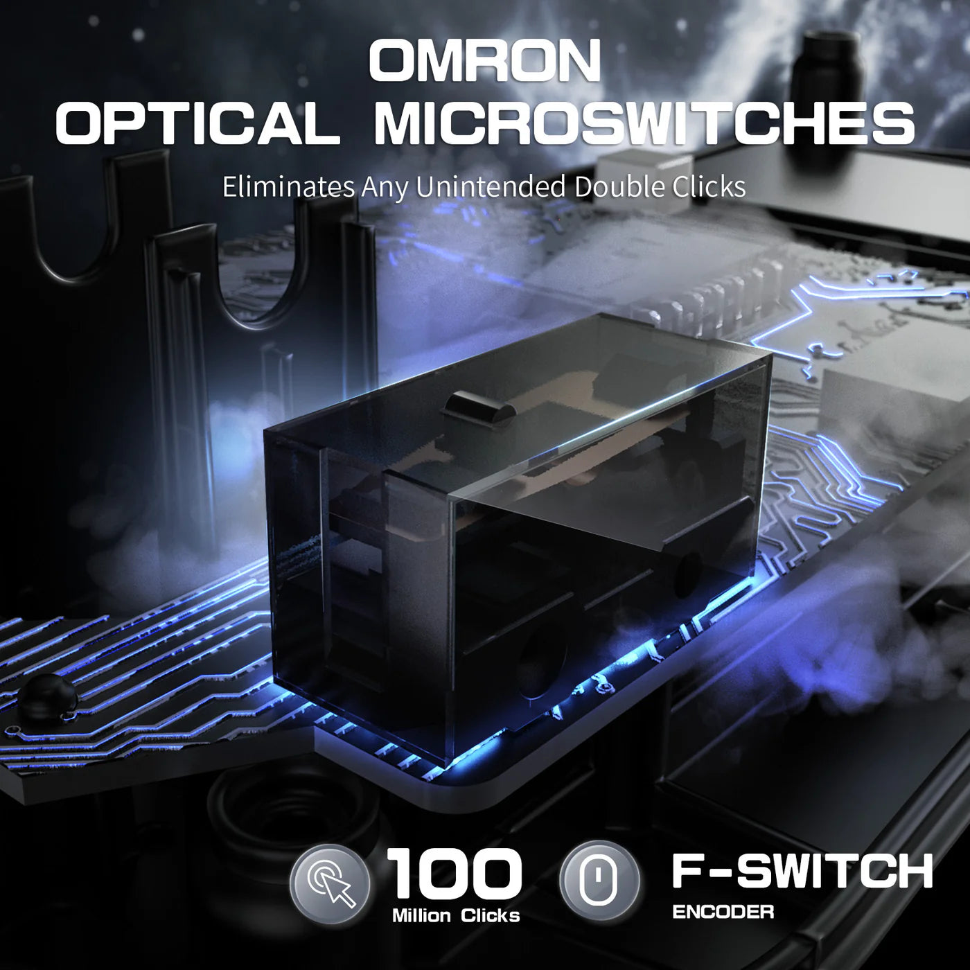 attack shark r2 with omron optical microswitches no double clicks