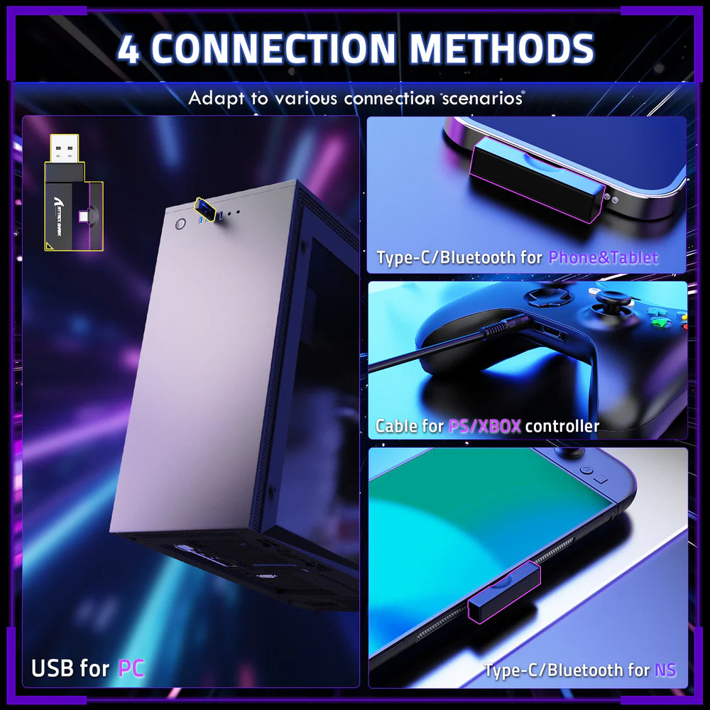 compaitible with PC, PS, XOBX, Phone and Tablet and nintendo switch