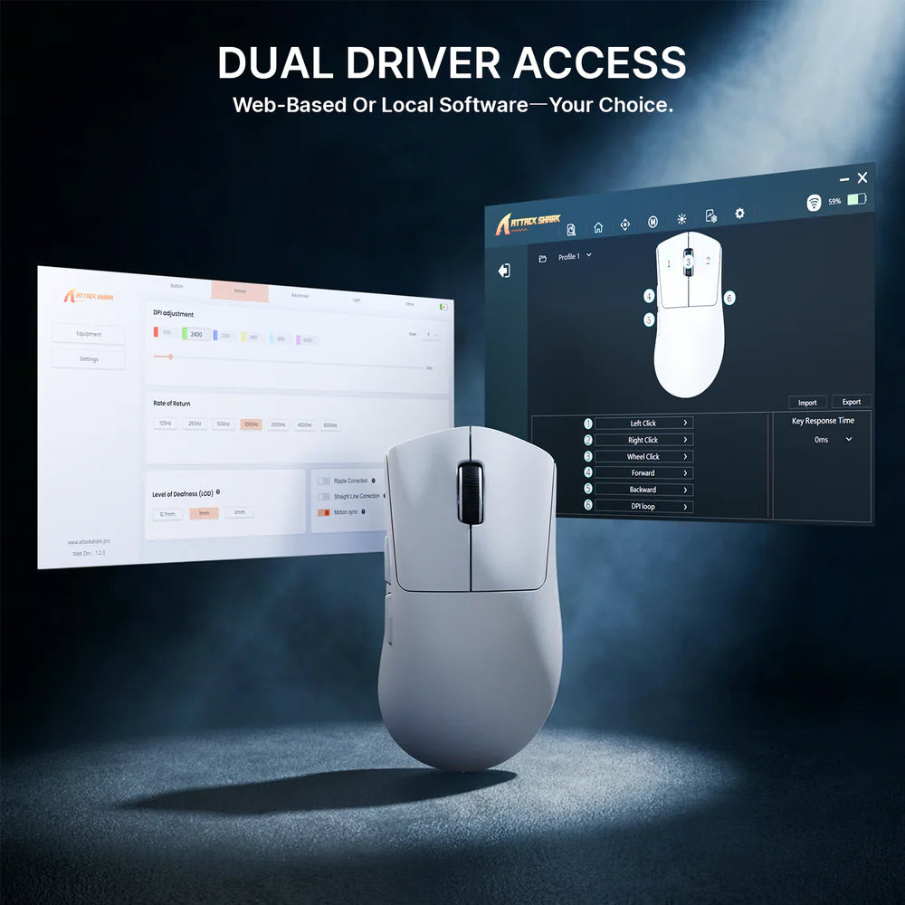 dual driver access attack shark v8