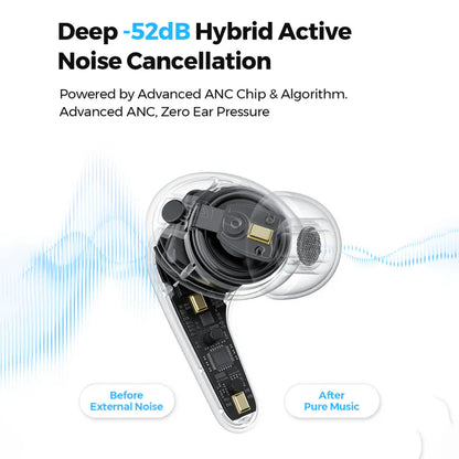 soundpeats c30 deep -52dB hybrid active noise cancellation