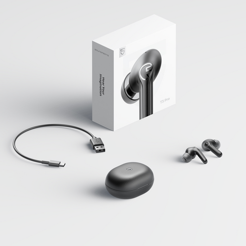 soundpeats t3 pro earbuds- what's inside the box